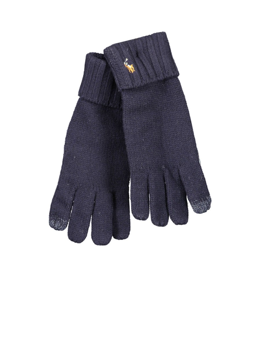 Uomo polo ralph lauren Guanti | Sig Merino Glove - Blue