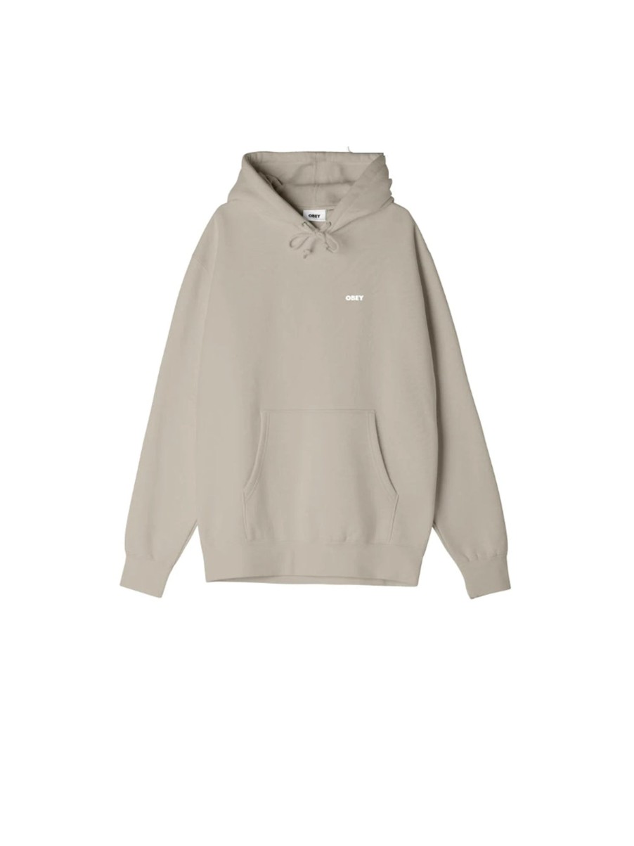 Uomo obey Felpe | Bold Hood - Silver Grey