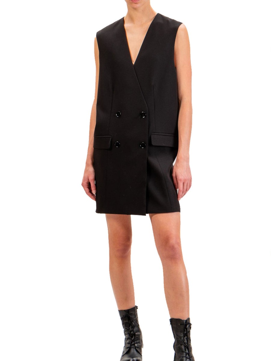 Donna vicolo Vestiti | Abito Gilet - Nero