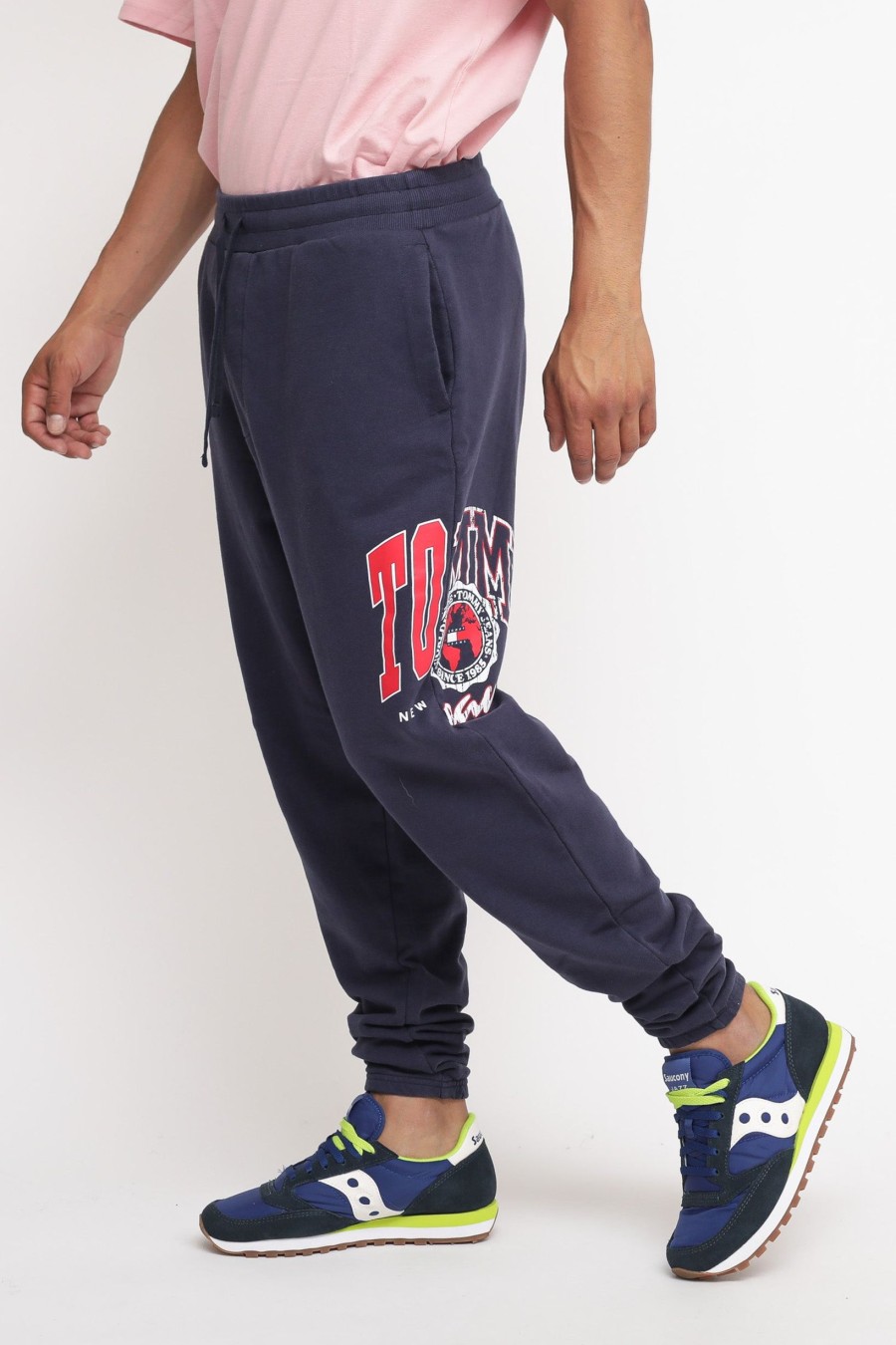 Uomo tommy hilfiger Pantaloni Felpa | Tjm College Archive Pant - Twilight Navy