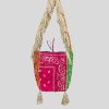 Donna mia bag Borse A Tracolla | Secchiello Bandana Con Passamaneria Frange - Multicolor