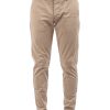 Uomo berna Pantaloni | M Chinos Slim Raso - Cammello