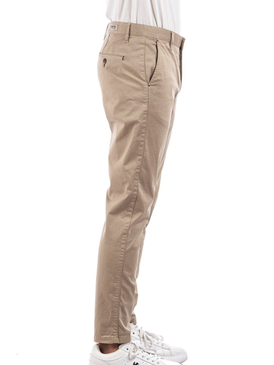 Uomo berna Pantaloni | M Chinos Slim Raso - Cammello