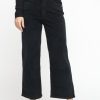 Donna berna Pantaloni | Pantalone Cropped Velluto - Nero