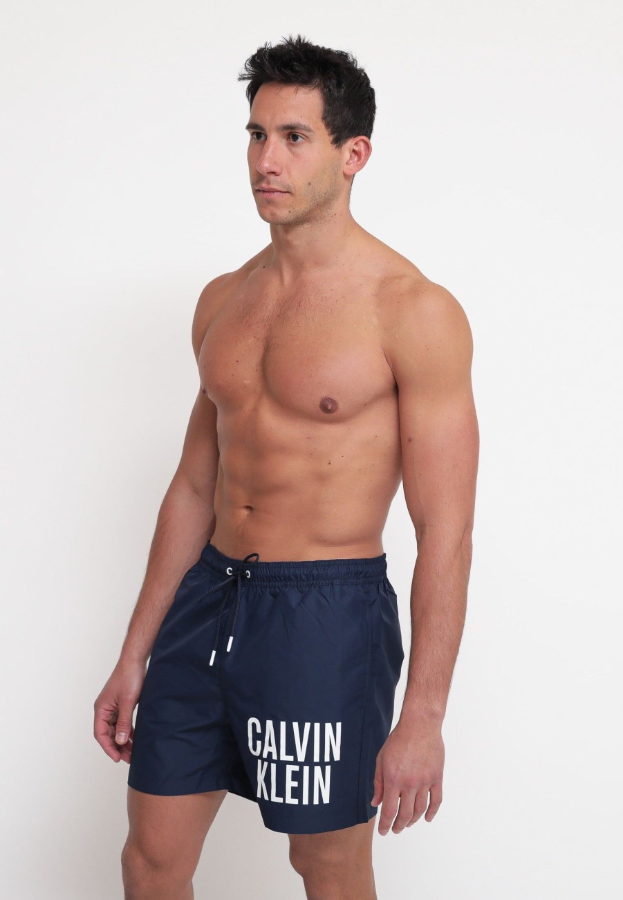 Uomo calvin klein Boxer Da Mare | Medium Drawstring - Navy Iris