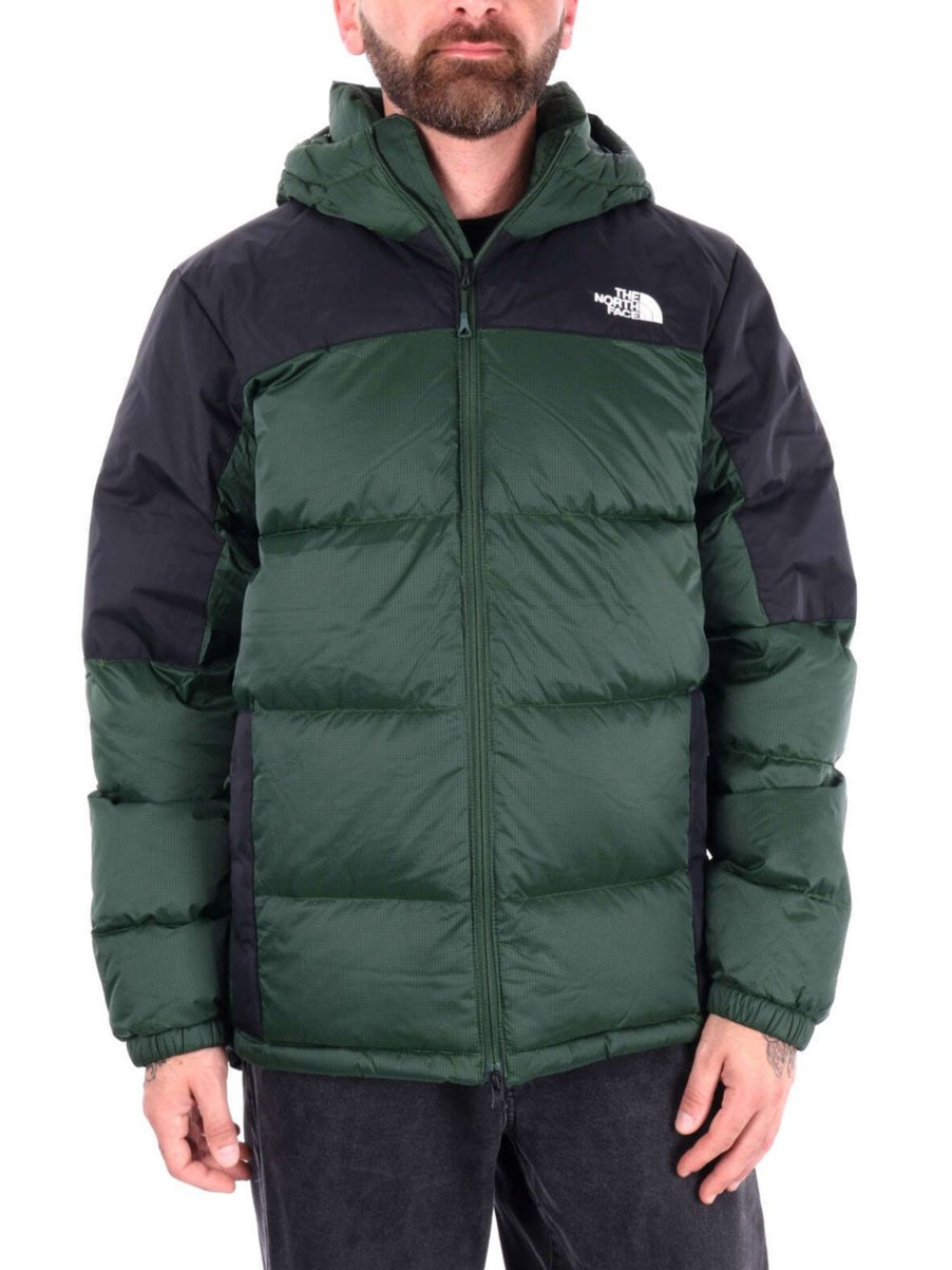 Uomo the north face Giubbotti | Men'S Diablo Down Down Hoodie - Pnneedle/Tnf Black