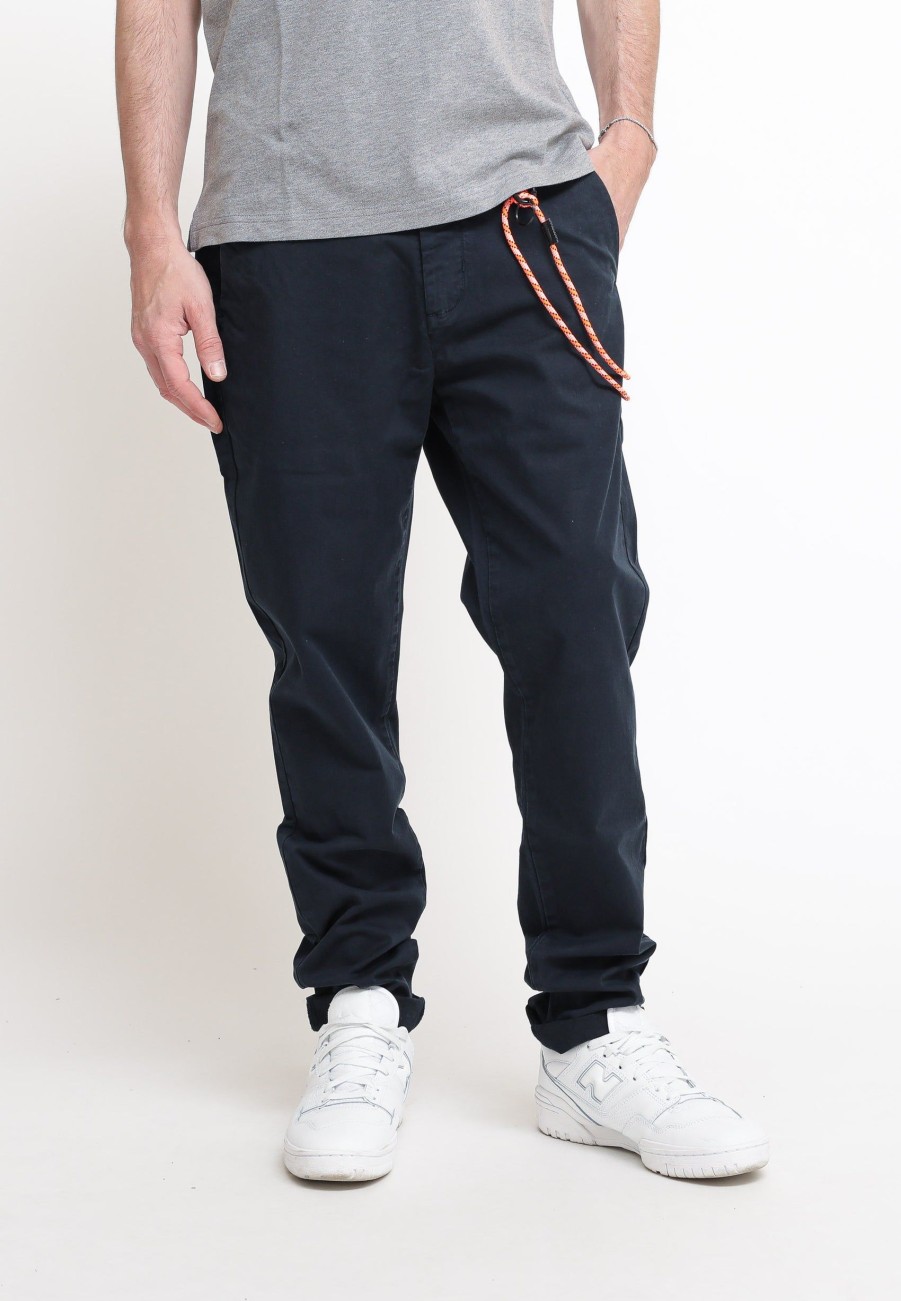 Uomo sun68 Pantaloni | Pant Chino Slim - Navy Blue