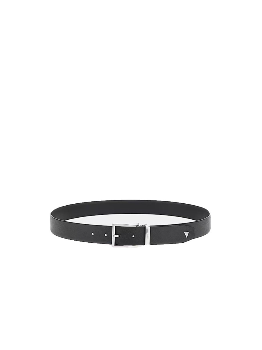 Uomo guess Cinture | Certosa Sffn Adjust & Rev Belt - Black Black