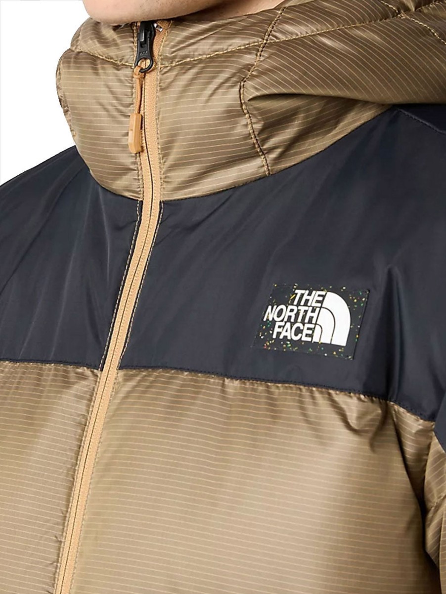 Uomo the north face Giubbotti | Men'S Diablo Recycled Down Hoodie - Almond Butter/Tnf Black