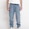 Uomo VISION OF SUPER Pantaloni Jeans | Blue Denim Whit White Coating