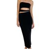 Donna vicolo Vestiti | Abito Cut Out Midi - Nero