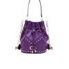 Donna la carrie bag Borse A Tracolla | Frivolous Ginger Bucket Tumbled Leather - Violet