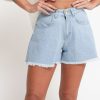 Donna susy mix Shorts | Short Farfalla 100%Co - Denim