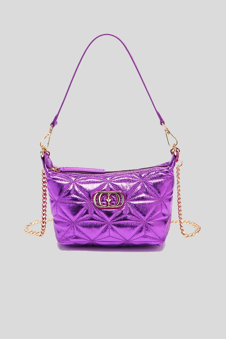 Donna la carrie bag Borse A Tracolla | Shiny Lucy Sm. Shoulder Bag Laminated Leather - Violet