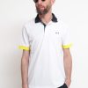 Uomo sun68 Polo | Polo 3 Color Way El - Bianco