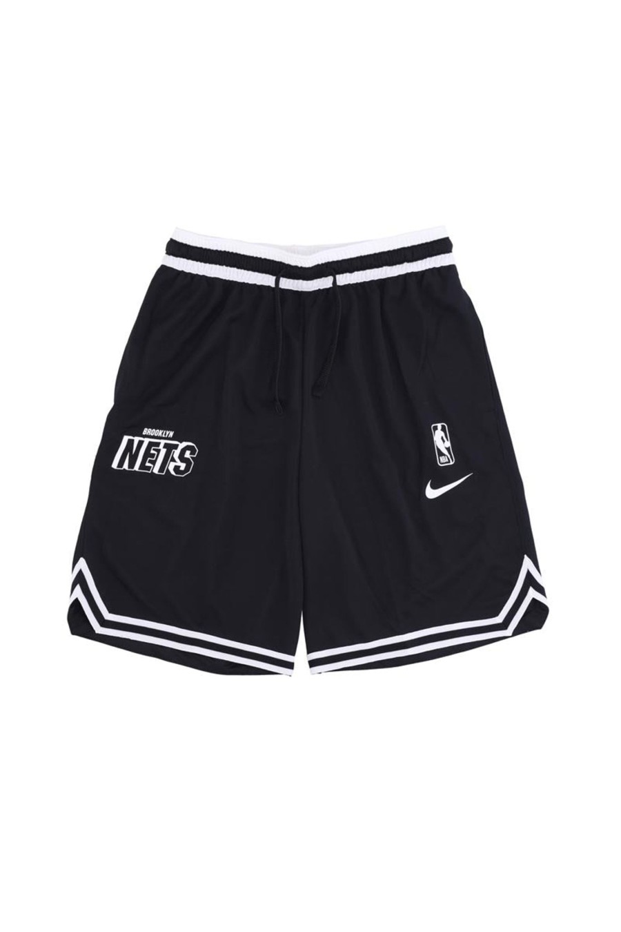 Uomo nike Shorts | Brooklyn Nets Courtside - Black/White/Black