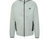 Uomo nike Felpe | Sportswear Tech Fleece Windrunner Felpa Con Cappuccio E Zip A Tutta Lunghezza - Verde Chiaro