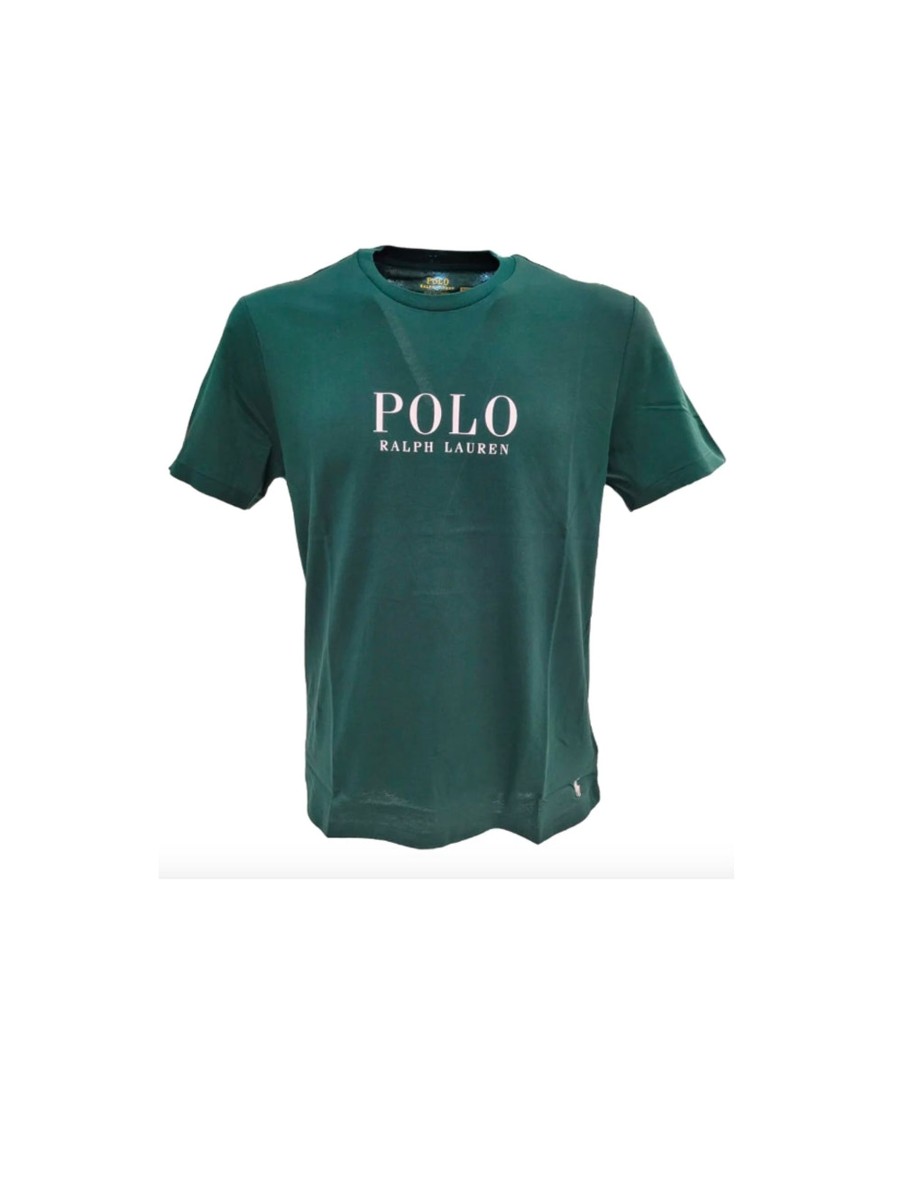 Uomo polo ralph lauren T-Shirt | S/S Crew Sleep Top - Hunt Club Green