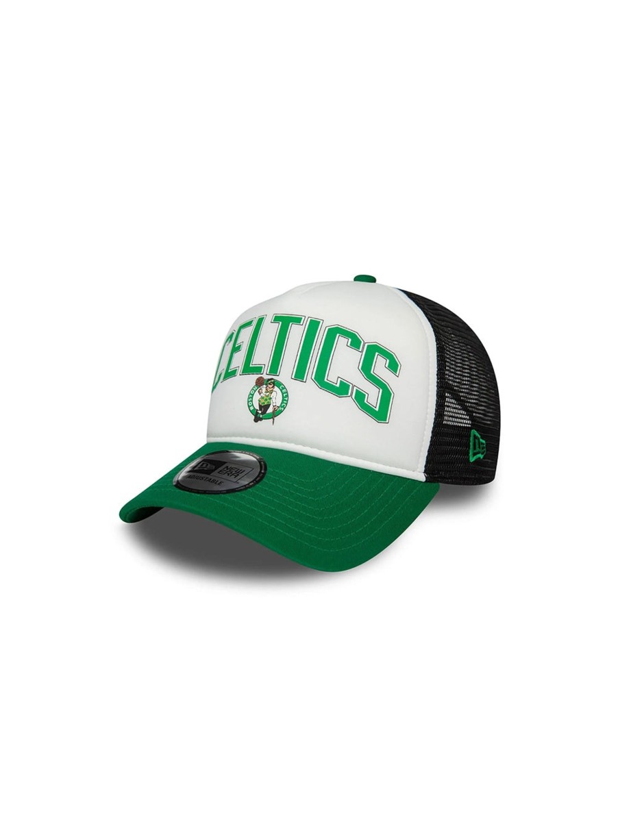 Uomo New Era Cappelli | Cappellino E-Frame Trucker Boston Celtics Nba Retro - Verde