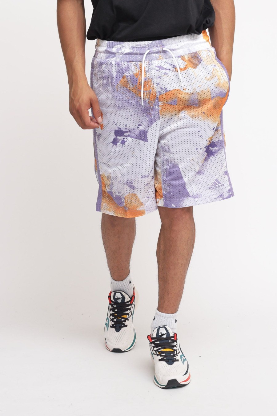 Uomo adidas Shorts | Q2 Aop Short - White/Maglil