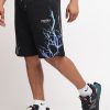 Uomo phobia vos Shorts | Shorts With Blue And Lightblue Lightning - Black