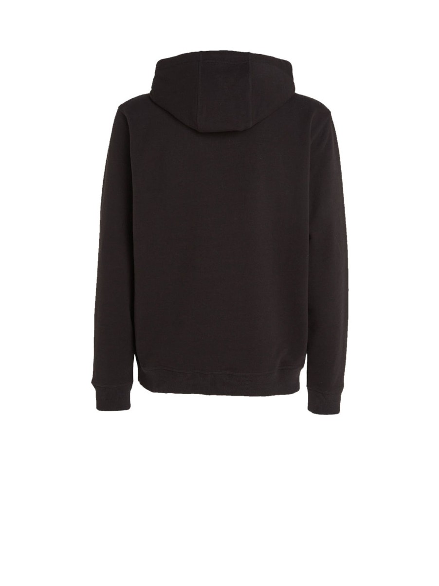 Uomo tommy hilfiger Felpe | Tjm Reg Flag Spray Hoodie - Black