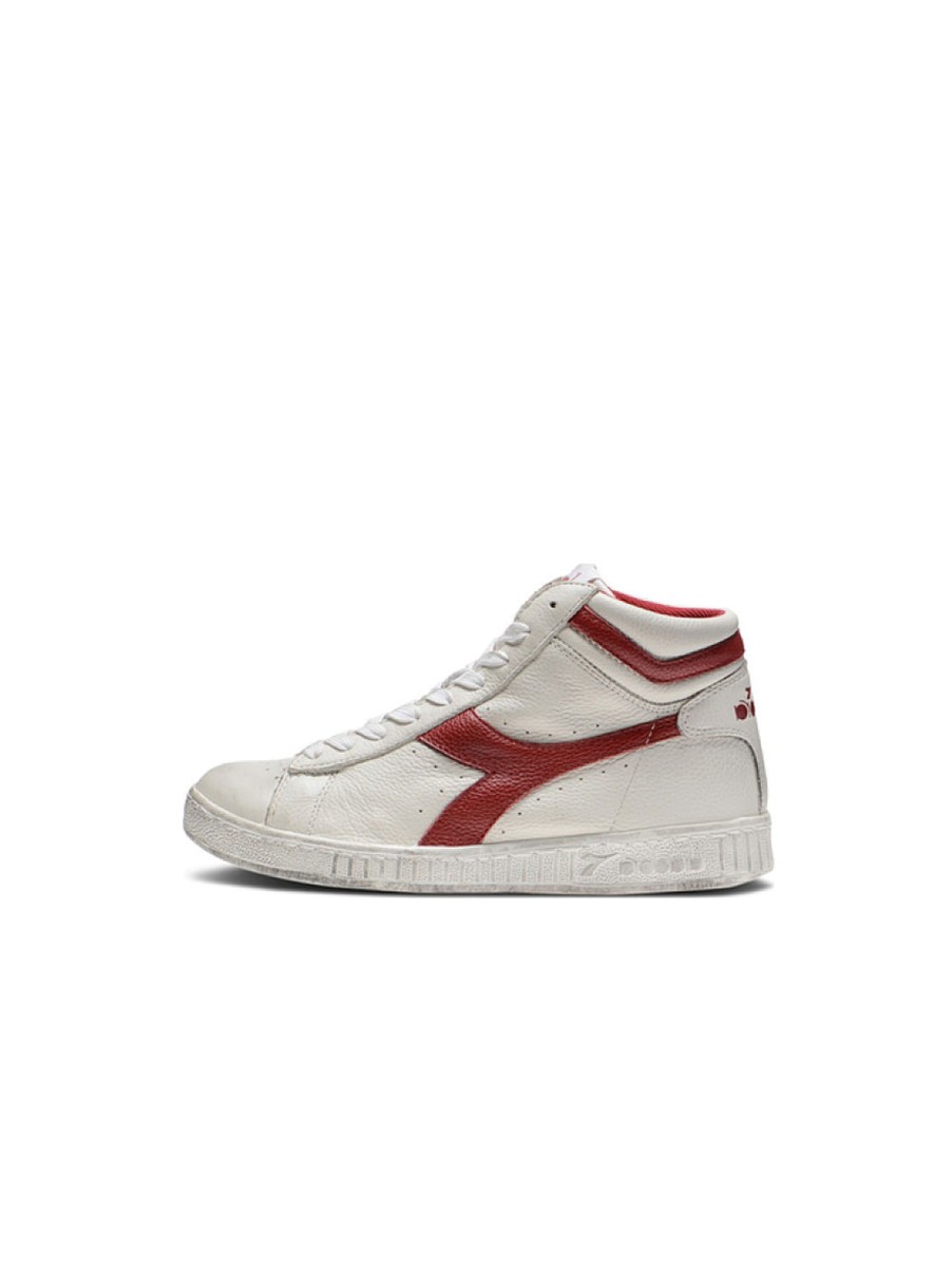 Scarpe diadora | Game L High Waxed - White/Red Pepper