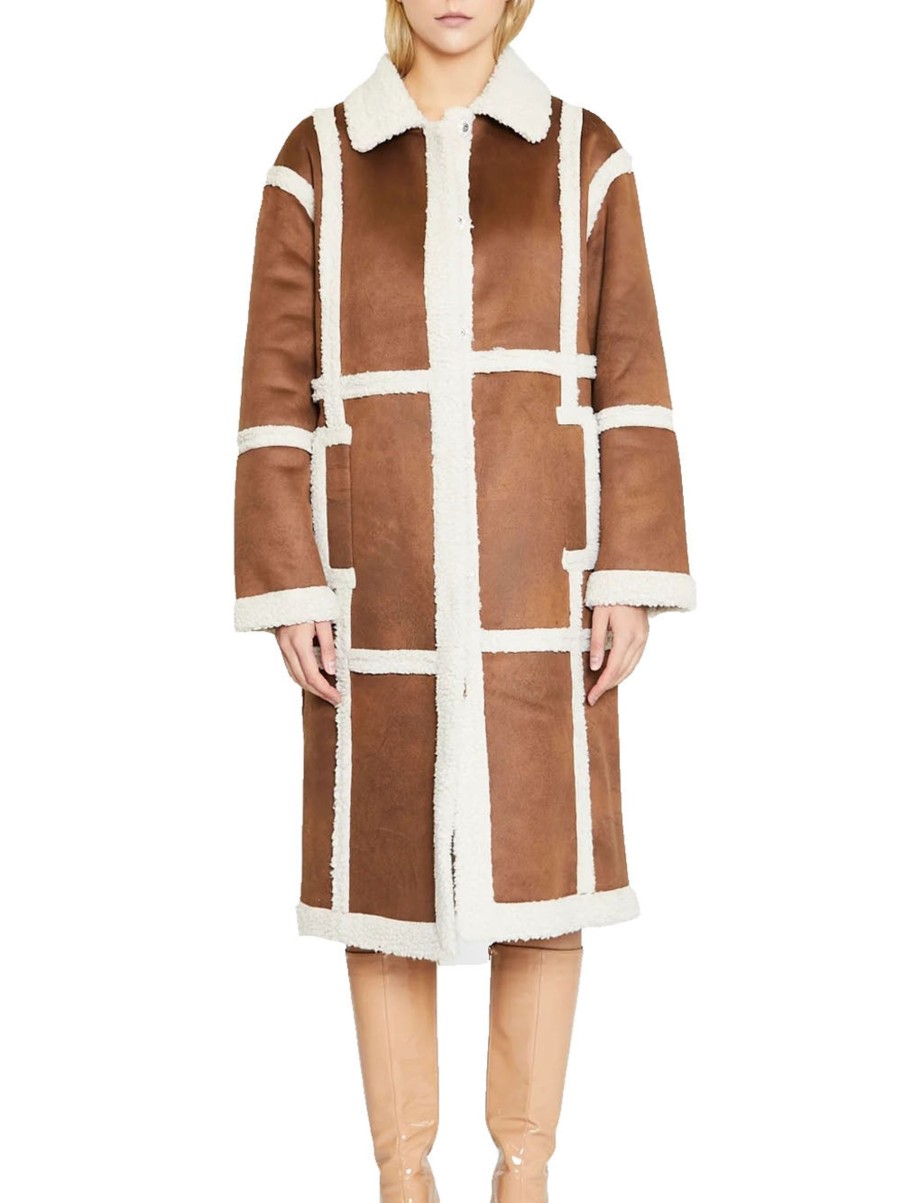 Donna glamorous Cappotti | Ladies Coat - Tan Cream