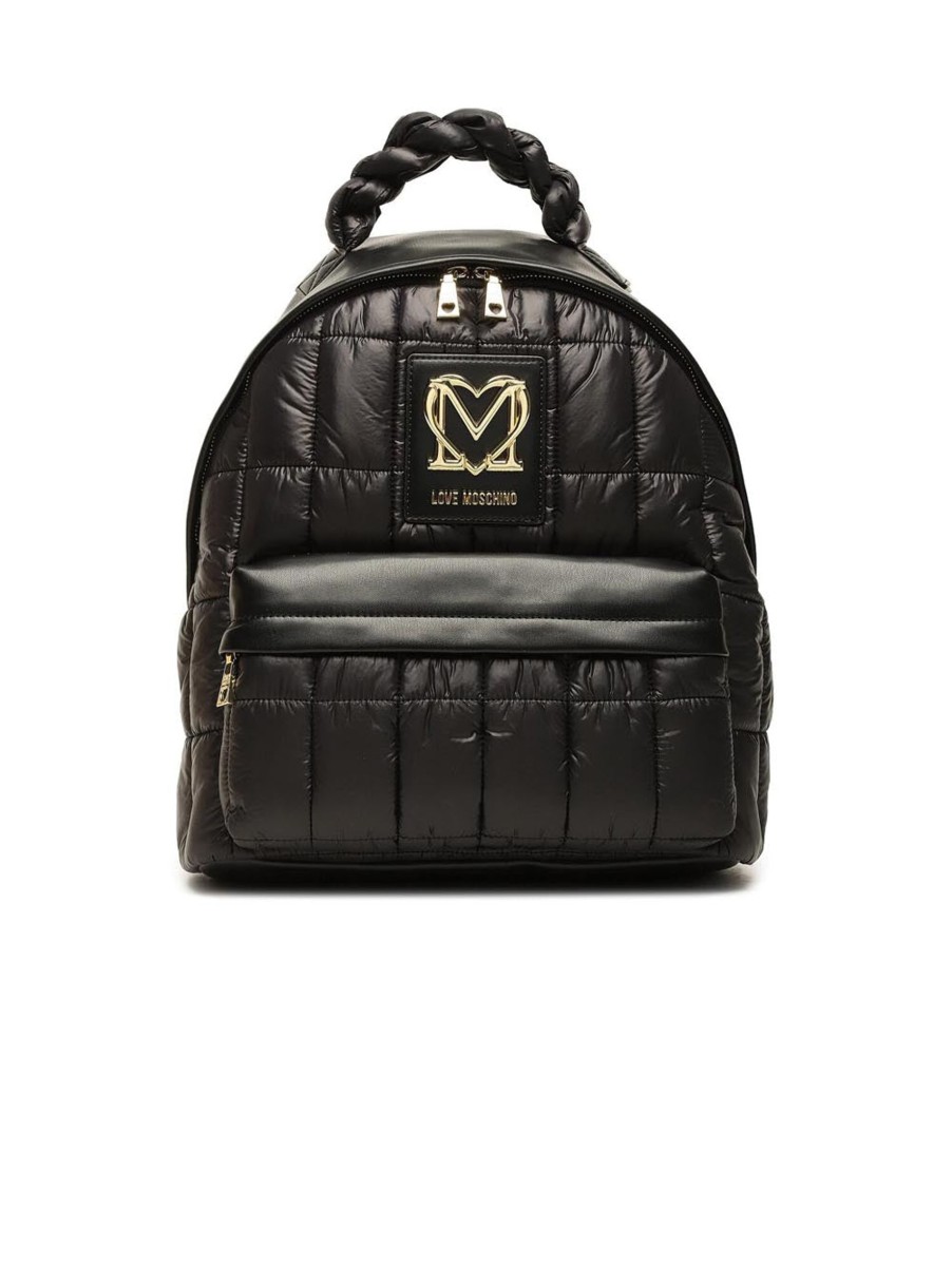 Donna love moschino Zaini E Marsupi | Zaino Nylon + Pu Nero