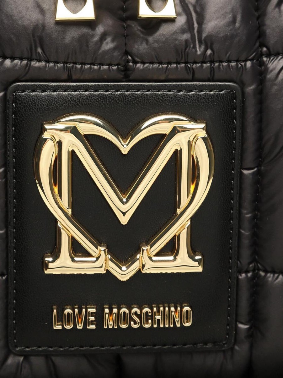 Donna love moschino Zaini E Marsupi | Zaino Nylon + Pu Nero