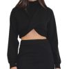 Donna Have One Top | Maglia Lupetto Incrocio - Nero