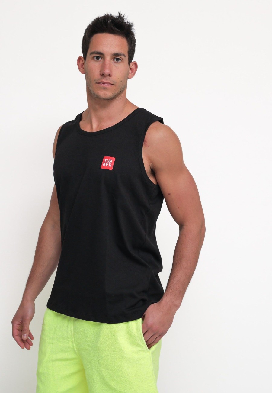 Uomo TURKEY Canotte | Tank Basic - Black