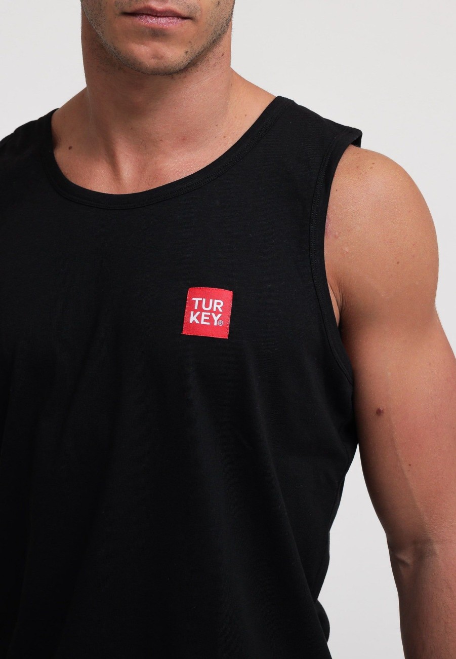 Uomo TURKEY Canotte | Tank Basic - Black