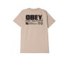 Uomo obey T-Shirt | Fight The System Classic Tee - Sand