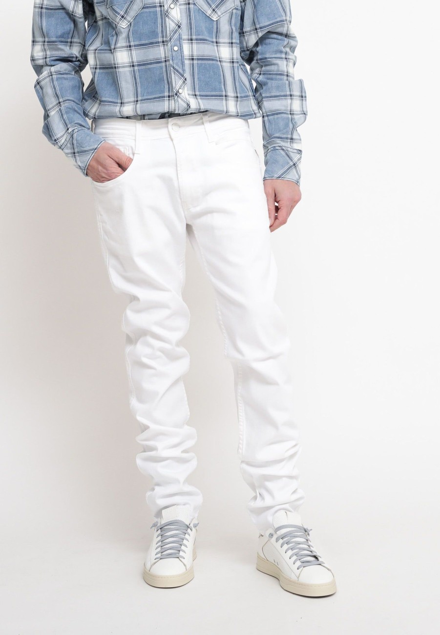 Uomo replay Pantaloni Jeans | Pantalone Jeans - Bianco