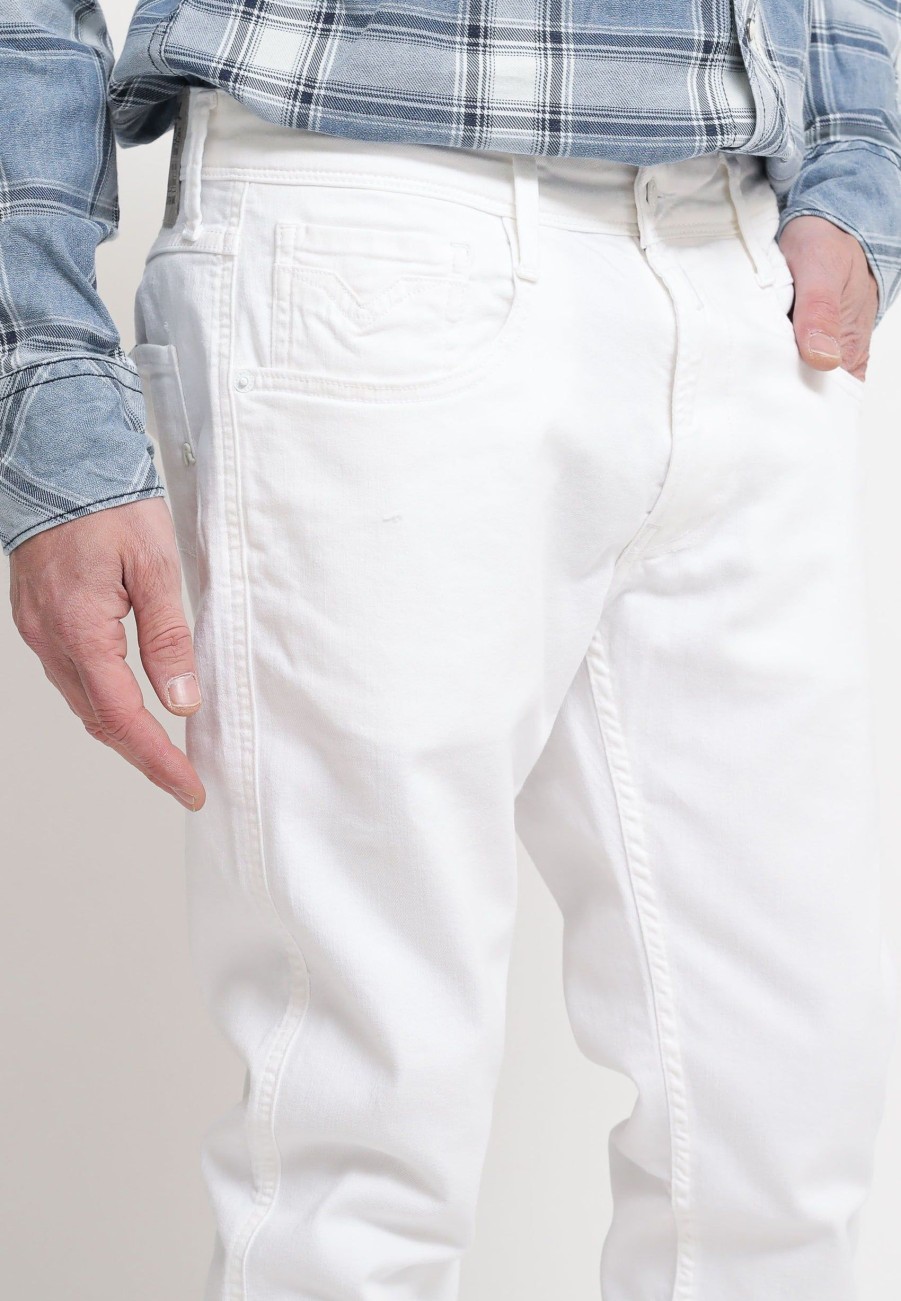 Uomo replay Pantaloni Jeans | Pantalone Jeans - Bianco