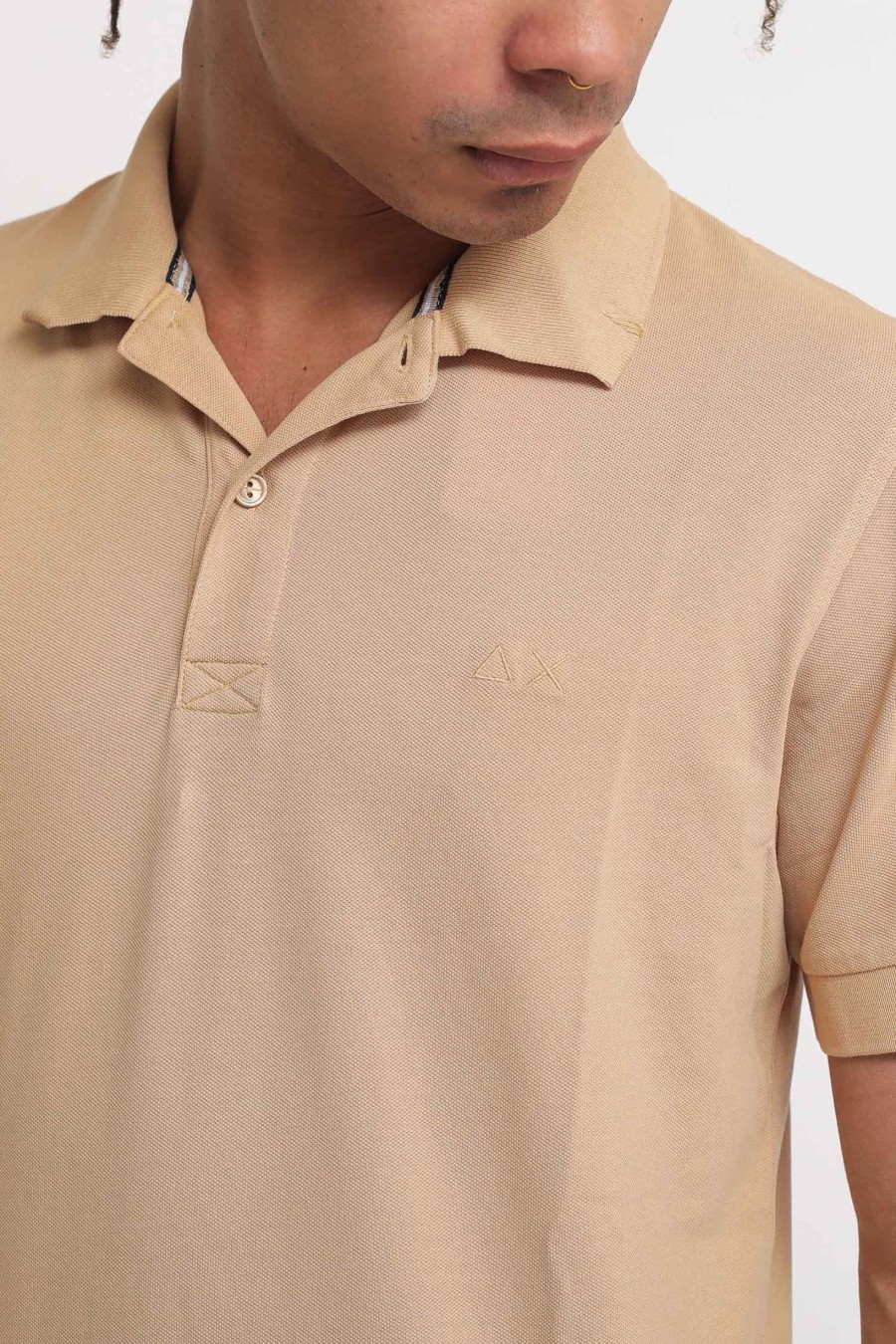 Uomo sun68 Polo | Polo Cold Dye Details - Sabbia