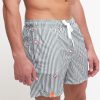 Uomo sun68 Beach Boxer Da Mare | Swim Pant Stripe Fancy - Bianco/Militare