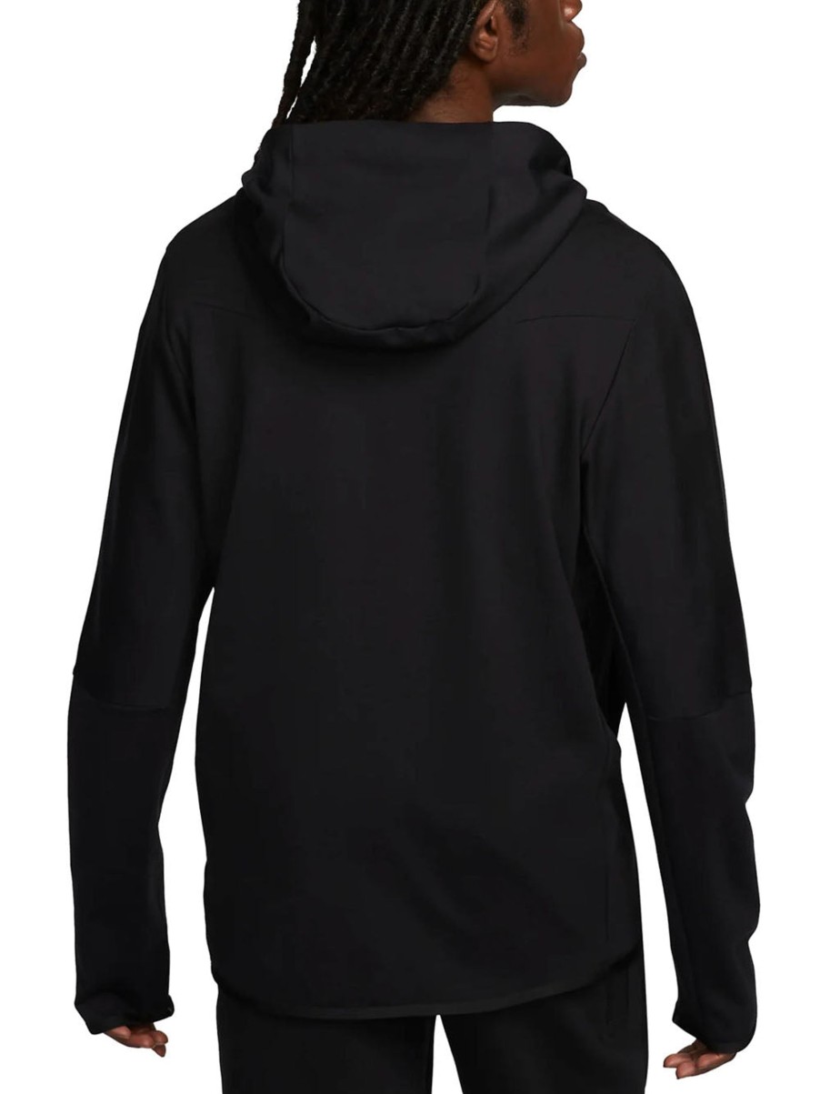 Uomo nike Felpe | Men'S Full Zip Hoodie Tech Fleece Lightweight Black - Black