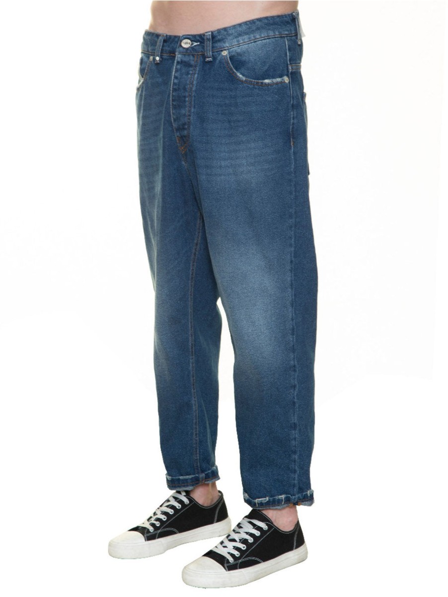 Uomo bl11 Pantaloni Jeans | Jeans Cropped Campione