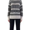 Donna vicolo Pullover | Knitwear Fantasia - Bianco/Nero