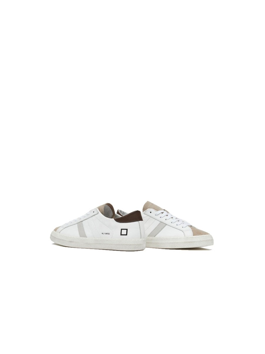 Scarpe d.a.t.e. | Hill Low Vintage Calf White-T. Moro