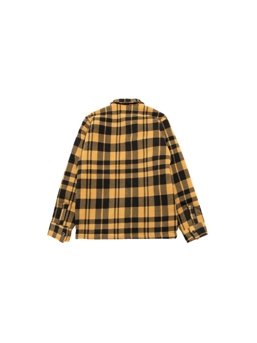 Uomo Caterpillar Camicie | Plaid Shacket - Yellow Check