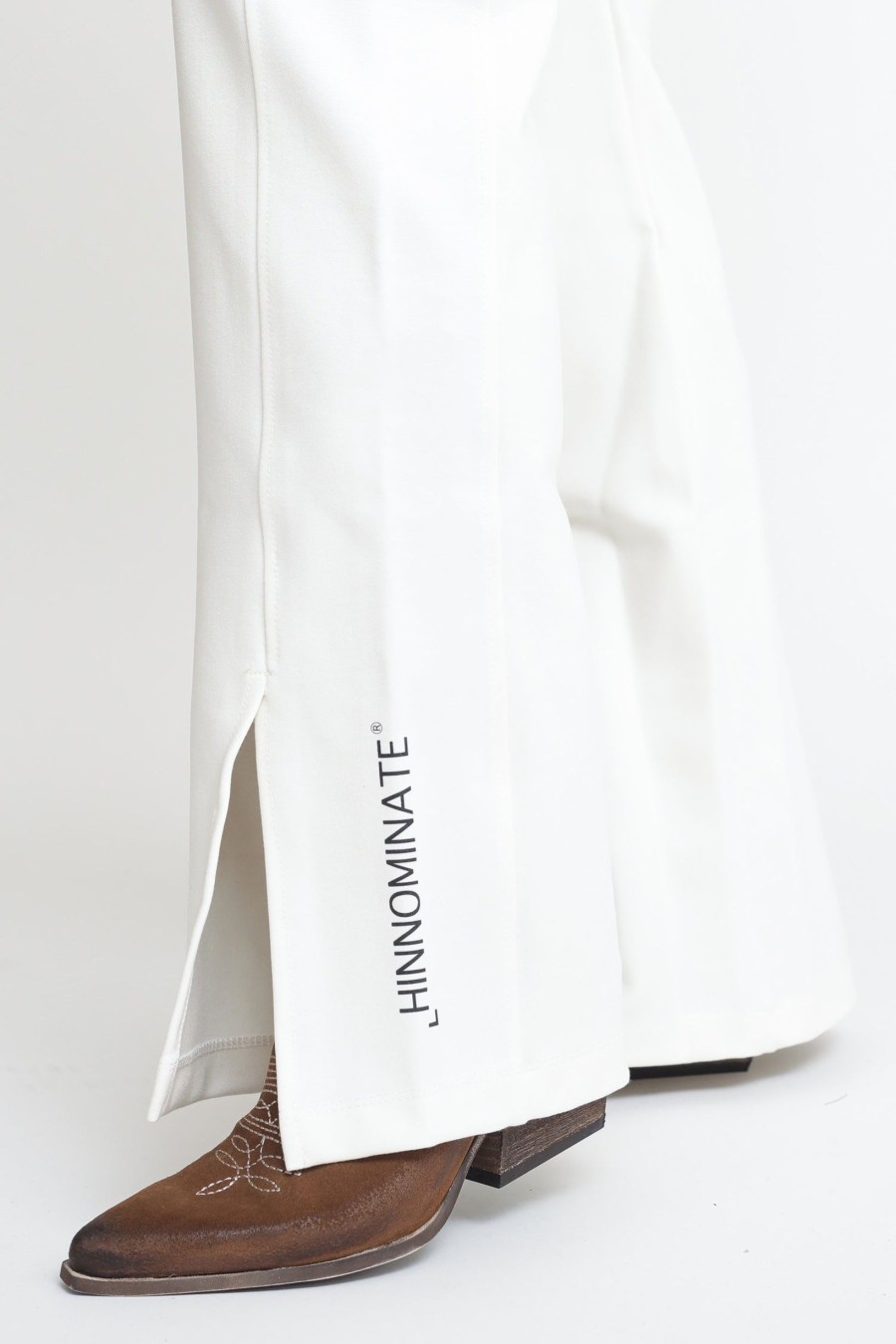 Donna Hinnominate Leggings | Leggings In Punto Milano - Bianco Burro