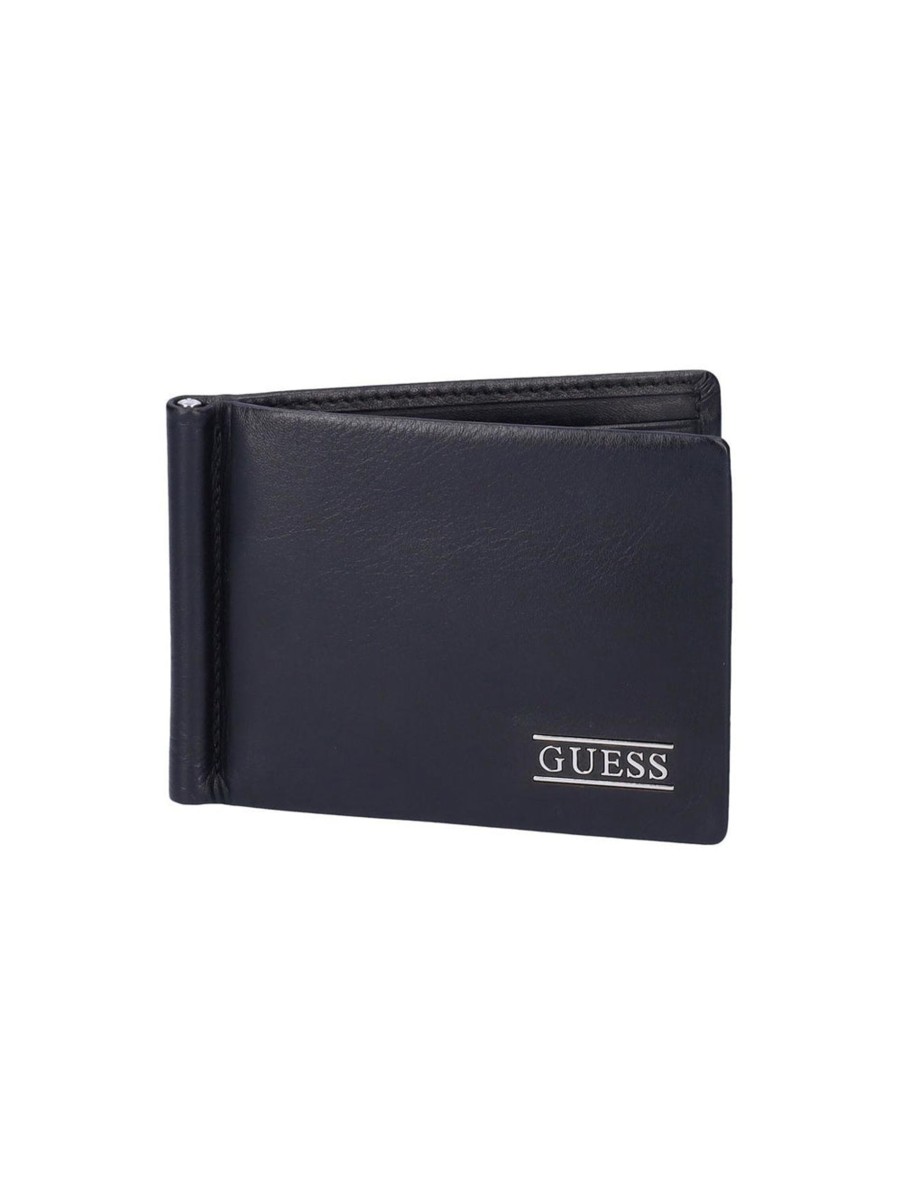 Uomo guess Portafogli | New Boston R Money Clip Card - Black