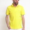 Uomo sun68 Polo | Polo Small Sriper On Collar El - Giallo