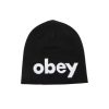 Uomo obey Cappelli | Lowercase Beanie - Black