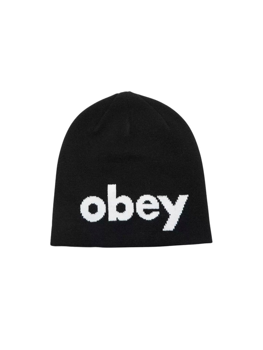 Uomo obey Cappelli | Lowercase Beanie - Black