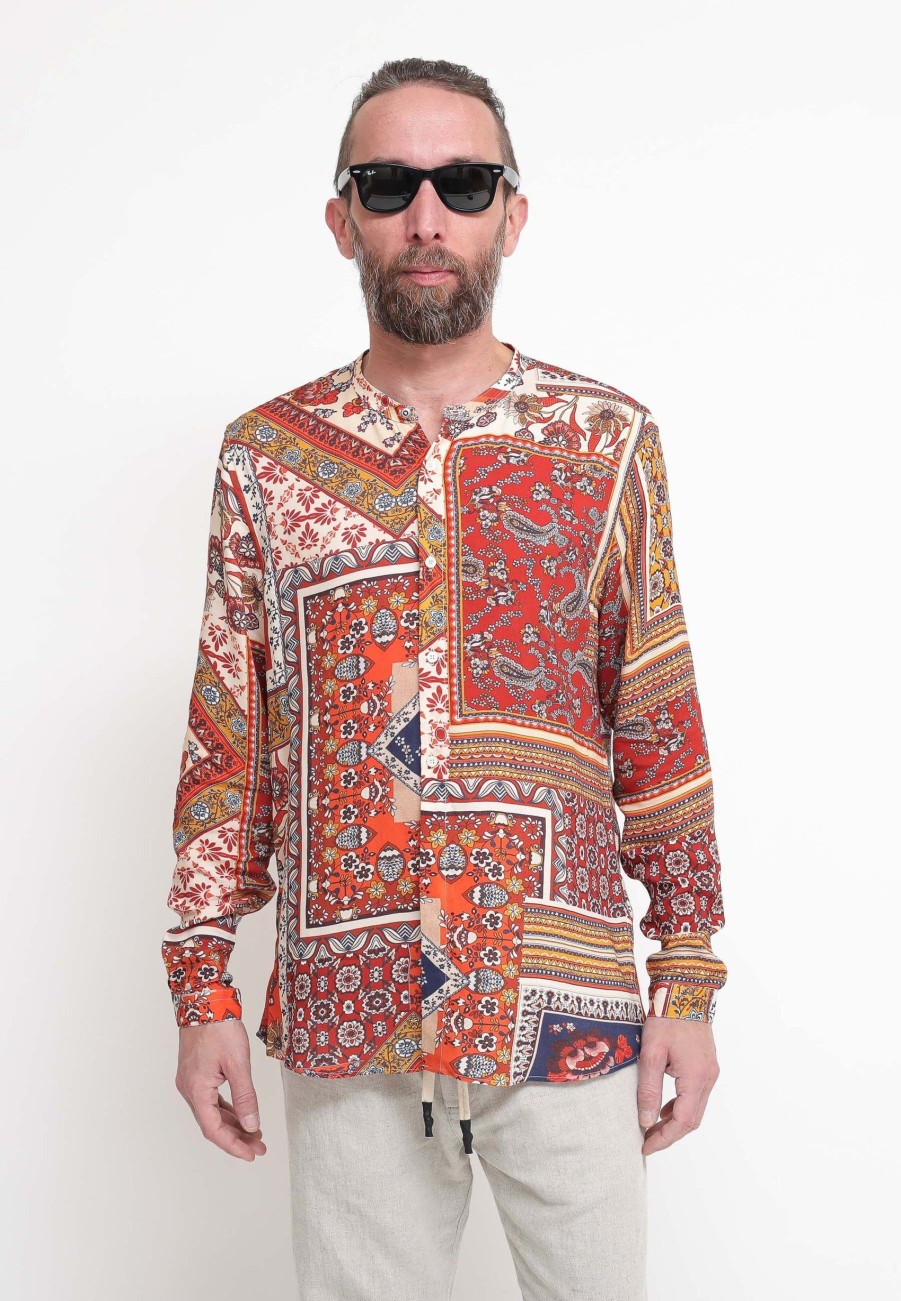 Uomo bl11 Camicie | Camicia Fantasia Marrakech