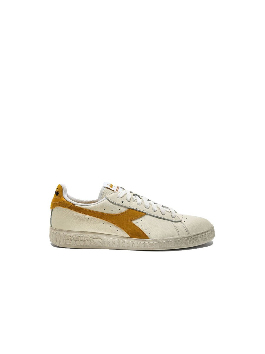 Scarpe diadora | Game L Low Waxed Suede Pop - White/Calendula